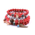 DIY Fashion Jewelry Vintage Natural Crystal Stone Gemstone Beads Bracelet